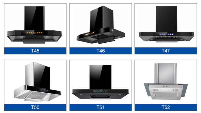 SASO Certificated Ventless Curved Glass Cooker Hood For Kitchen