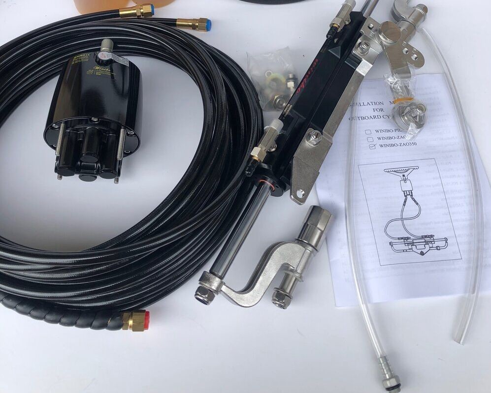 Winibo Marine Hydraulic Outboard Steering Ram / Cylinder To 300 Hp