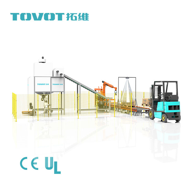 Automatic Robot Bag Unloading Machine For Powder / Granule Processing