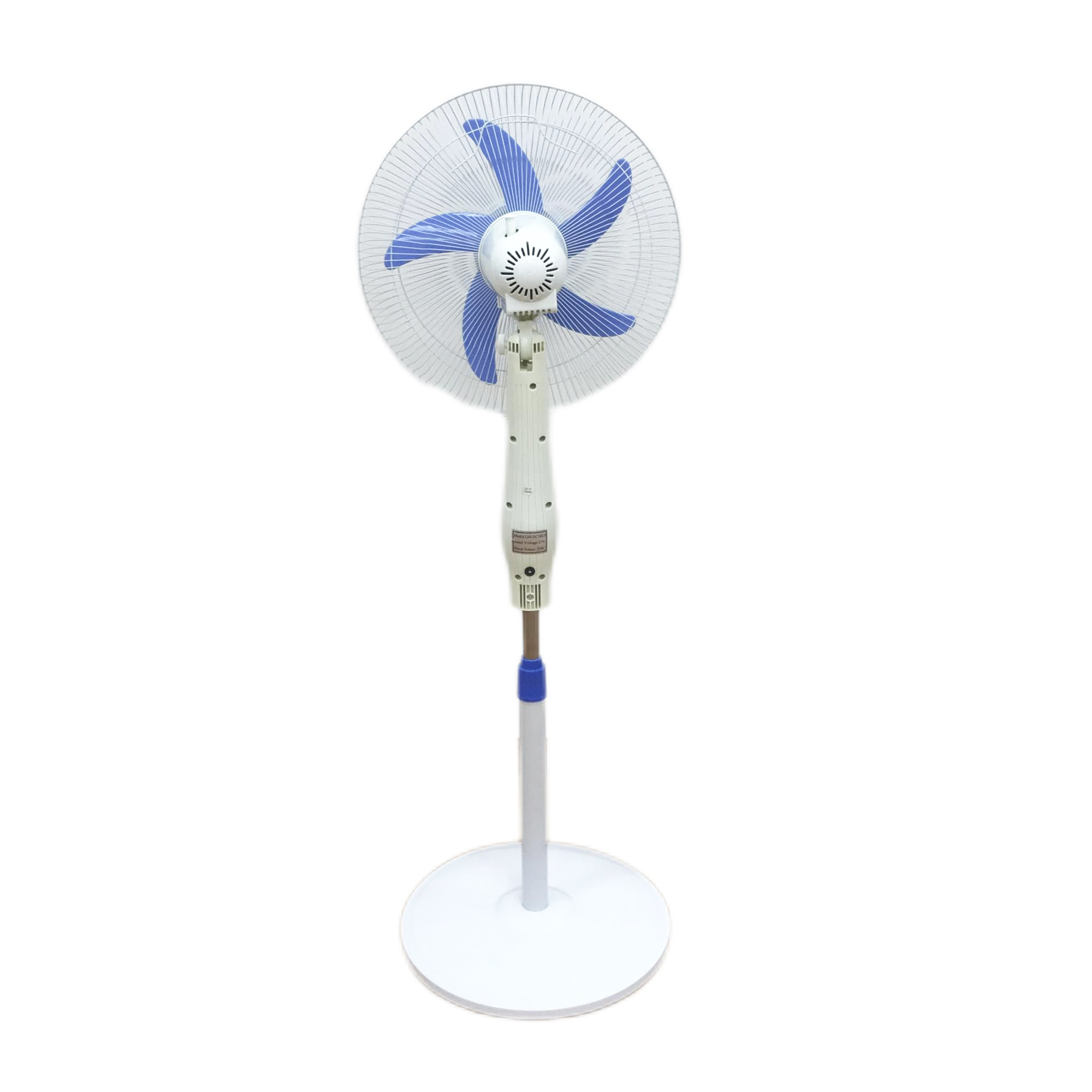 Household Plastic Material Solar 16 Inch Rechargeable Fan With Led Light