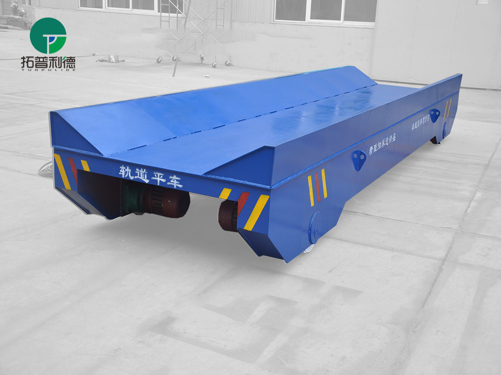 Automatic welding carriage handling rail cart with hydraulic system in plant