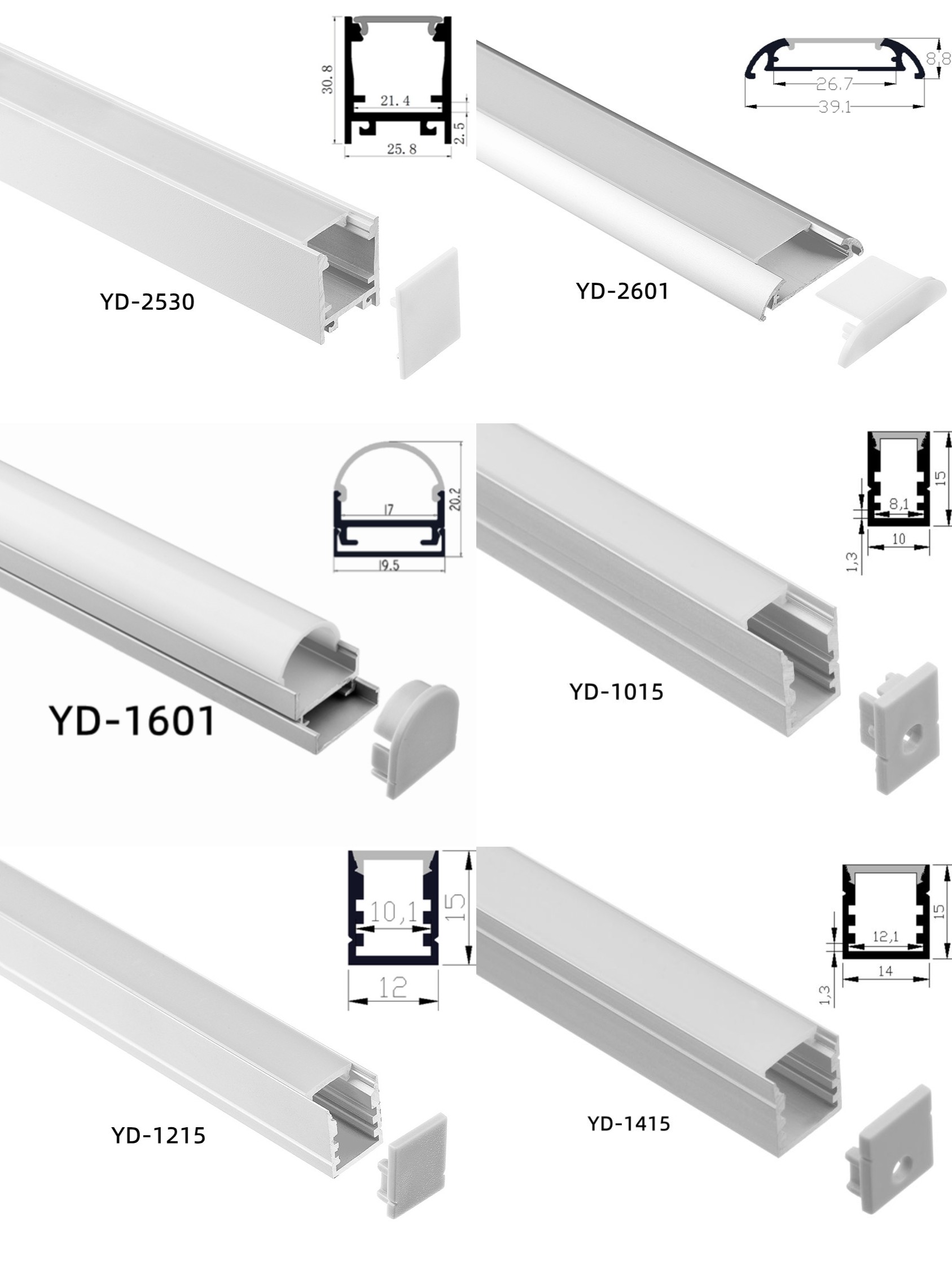 6063 T5 Surface Mounted LED Profile Suspended LED Linear Lights With Four Beam Angles
