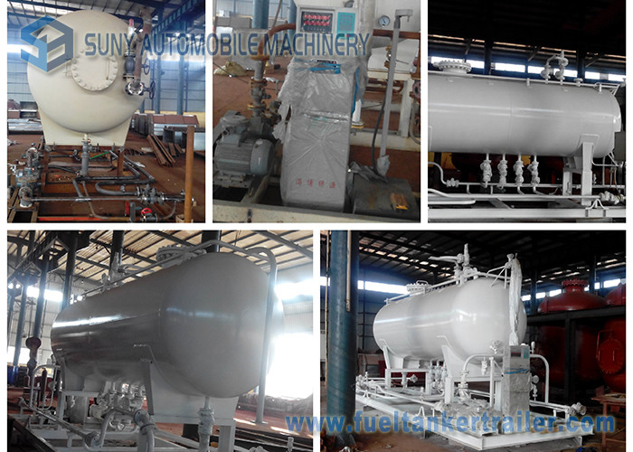 10M3 LPG Skid Filling Station 4.2T Lpg Skid Gas Tanker Double Nozzle Dispenser