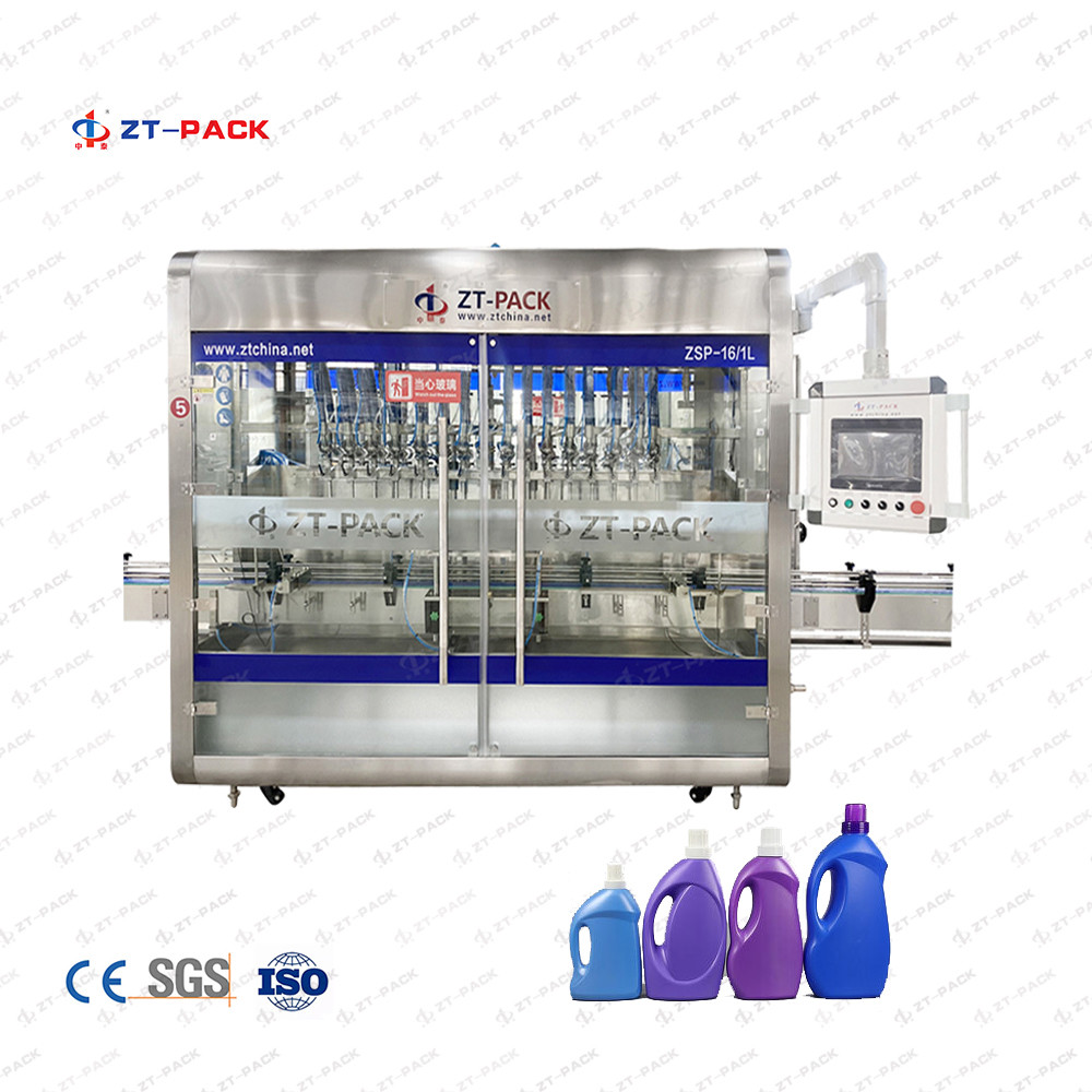 6 Heads Packing Filling Machine Liquid Filler Daily Household Detergent Dispenser Bottle Automatic Filler