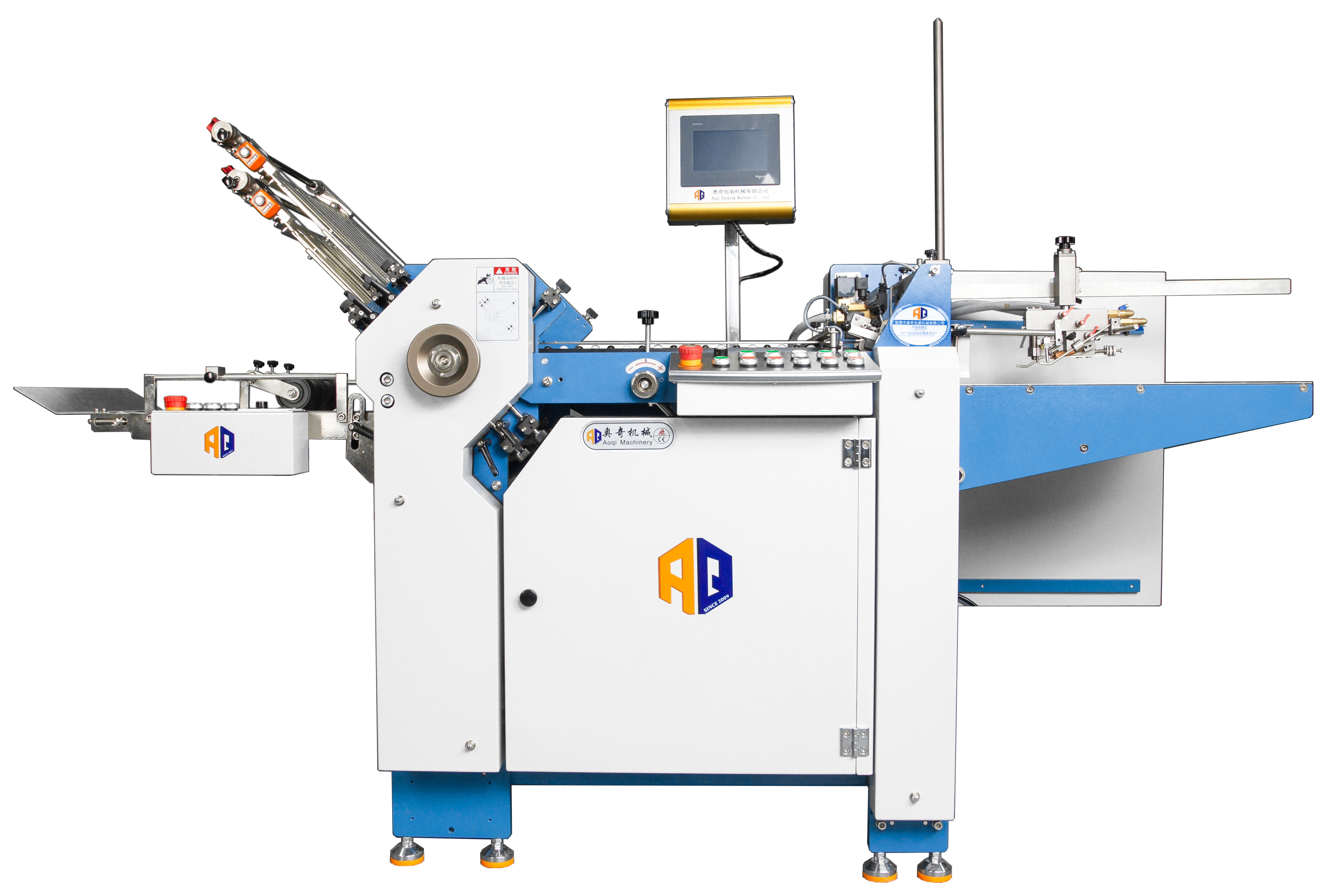 High Efficiency Commercial Paper Folding Machine 200m/Min Dual Control Panel