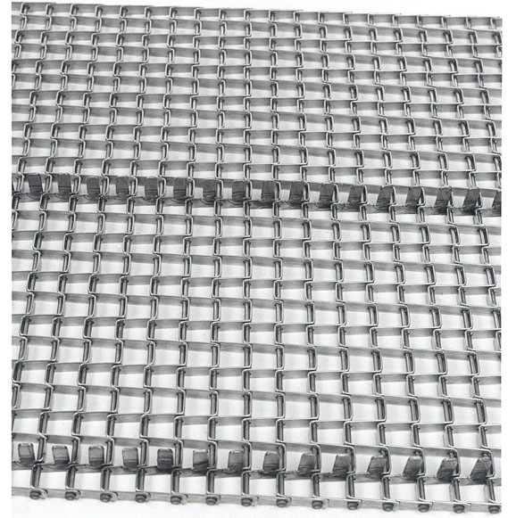 SS wire mesh belts metal conveyor beltings clinded edges flat wire conveyor belts for oven industry