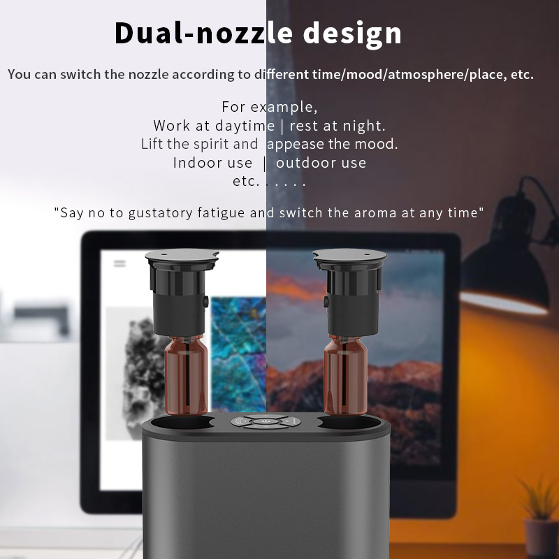 HOMEFISH Aromatherapy Electronic Waterless Fragrance Diffuser Aroma Oil Mist Humidifier