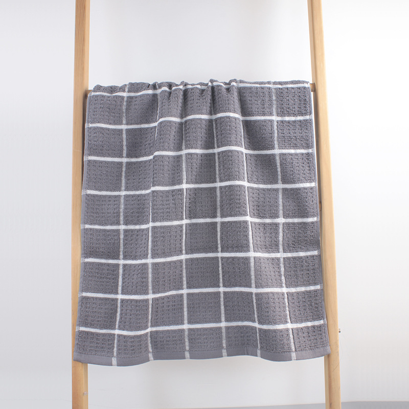 Highly Durable 100% Cotton Solid Jacquard Terry Towel Custom Jacquard Cleaning Towel