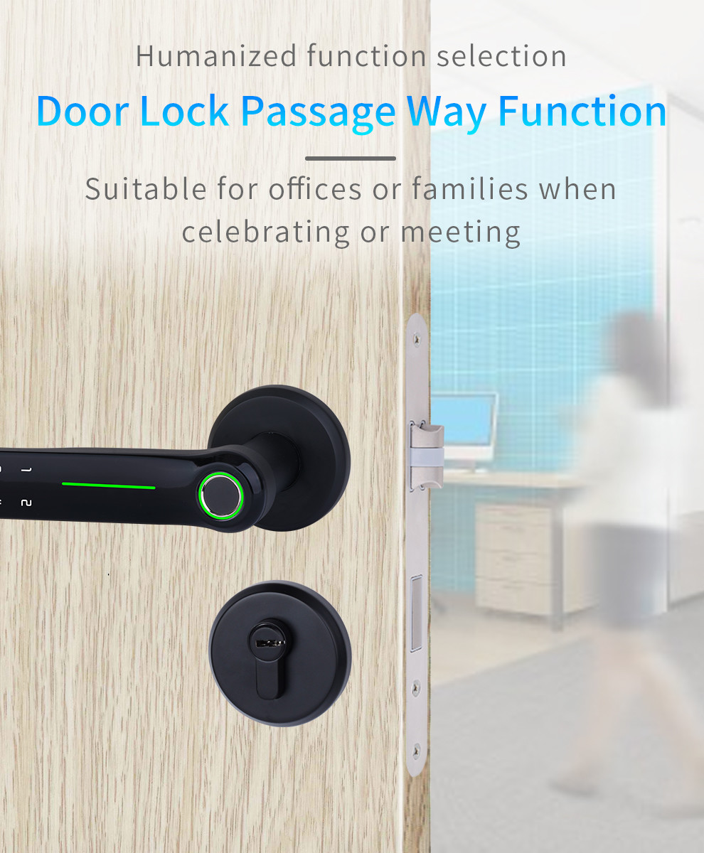 Hot Selling Indoor Smart Fingerprint Door Lock With Silent Lock Body Keyless Entry Home with Your Smartphone