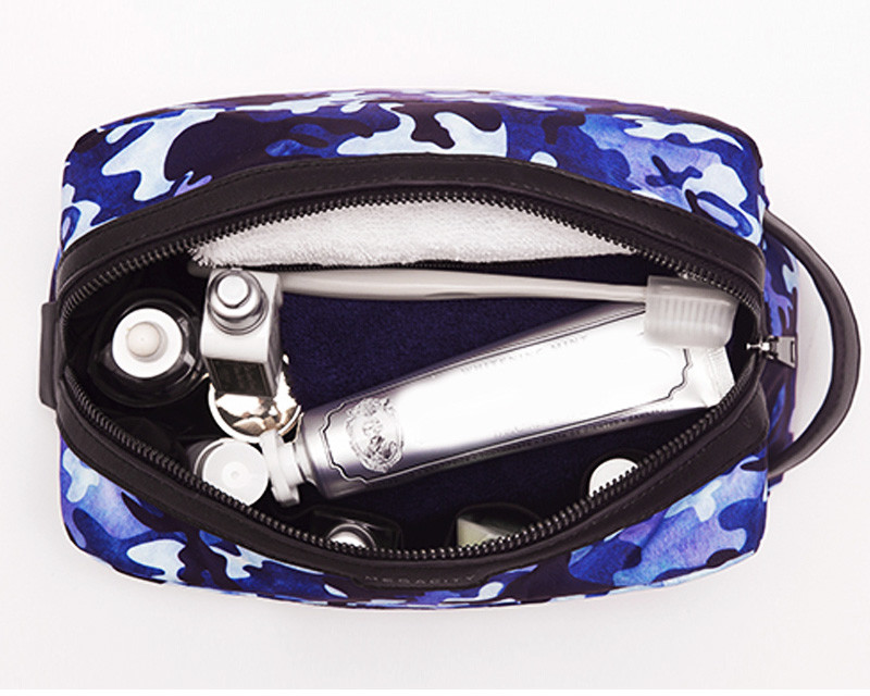 Camouflage Pattern Foldable Cosmetic Organizer Bag Storage For Lady