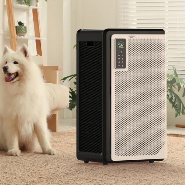 ETL Activated Carbon Filter Air Purifier For Dog Hair Pet Allergies Smart Air