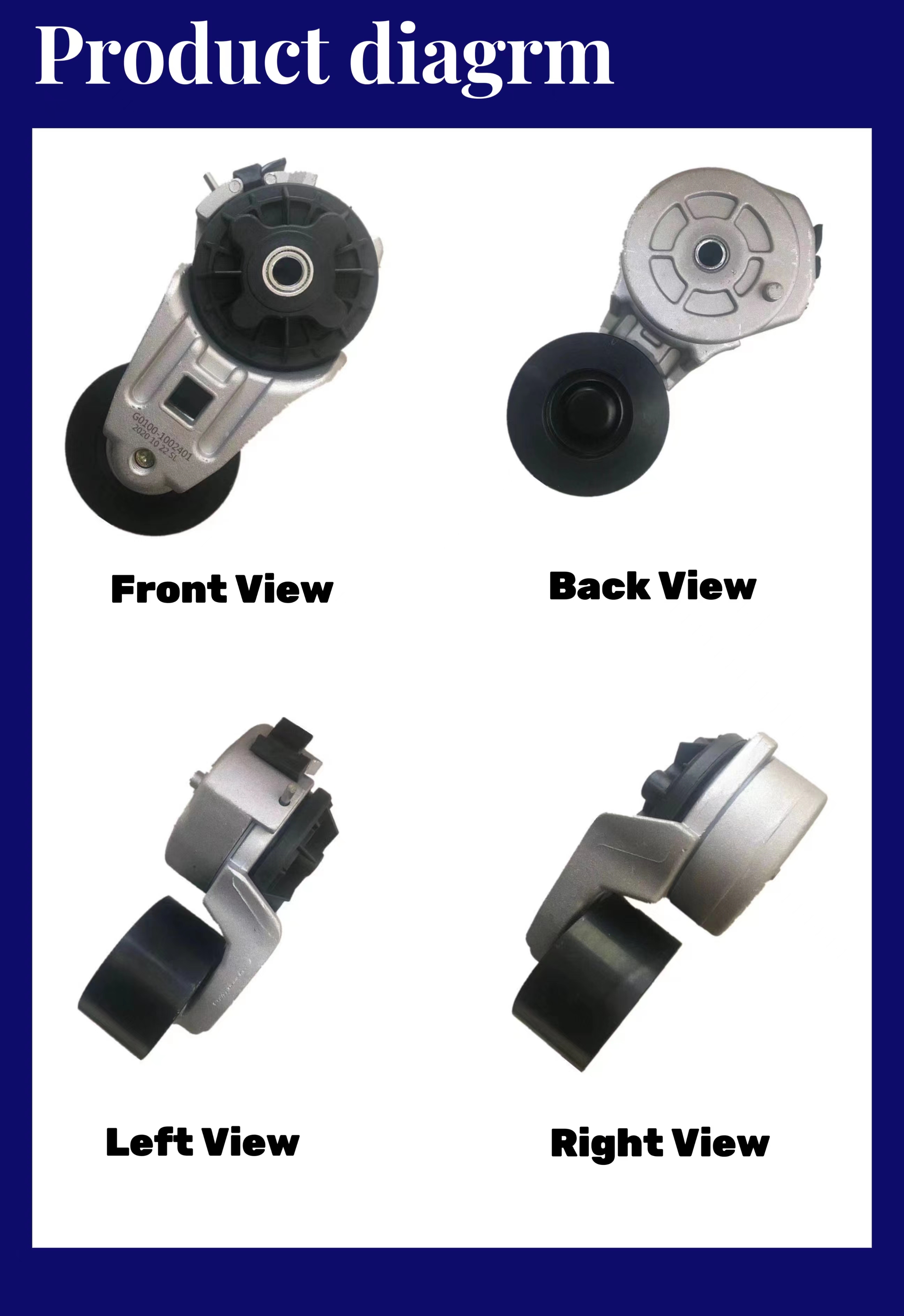 Belt Tensioner Pulley for Weichai Yuchai Power Diesel Engine 1001319530 4110002077010