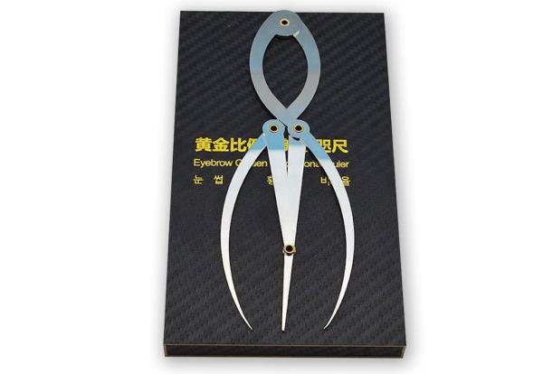 Stainless Steel Eyebrow Line Marker Ruler PMU Microblading Permanent Makeup