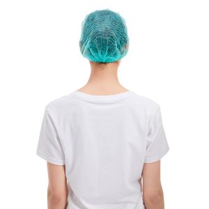 Food processing Non Woven Bouffant Cap OZONE Disinfecting