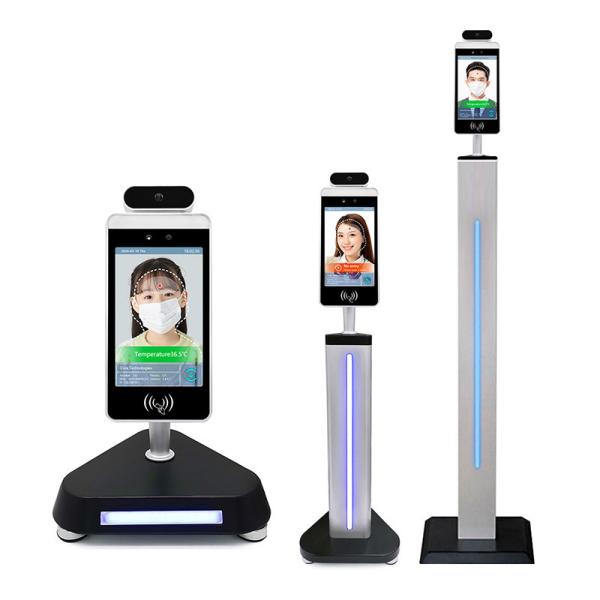 Quality 7" IPS Time Attendance Face Recognition Thermometer FCC For Hospital for sale