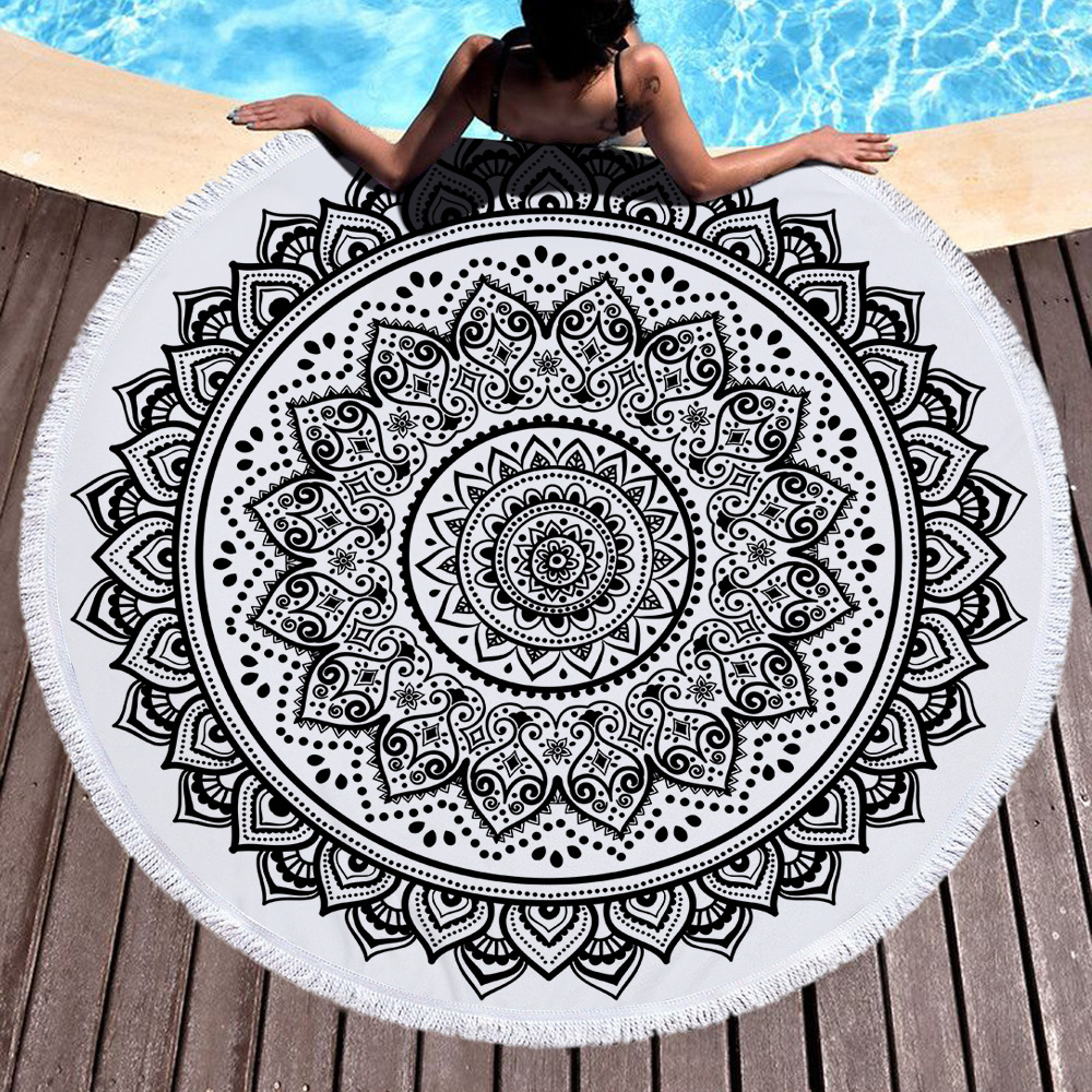 High Absorption Capacity Woven Beach Towel Ideal for Home Hotel Sport Travel and Gift