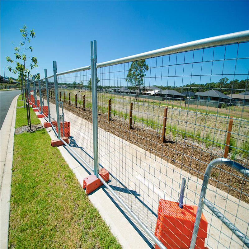 Temporary Construction Chain Link Fence Panels 2m Width 2 Folds