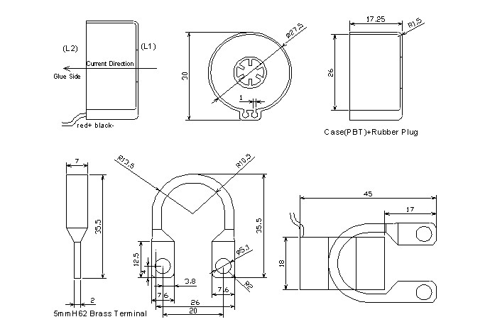 Ivy 100A/20Ma Current Transformer Lzx-20 For Medical Equipment
