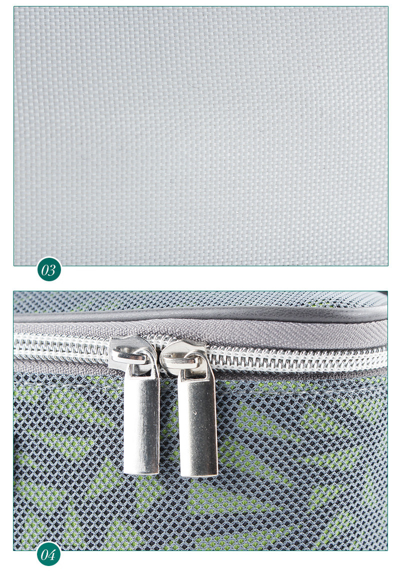 4 Pieces PU Leather Cosmetic Mesh Travel Makeup Bag Sets