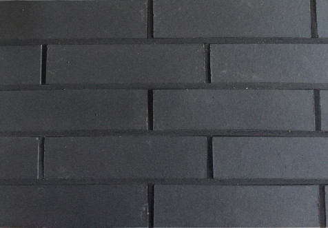 Black Decorative Vintage Brick Veneer , Smooth Exterior Brick Panels