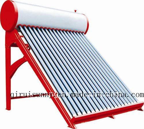 Gray Color Steel Bracket Non-Pressure Solar Water Heater with 72 Hours Heat
