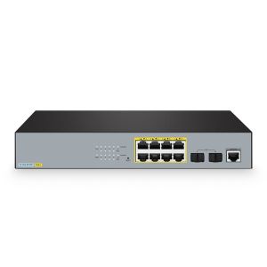 Comelink 8-Port Gigabit Ethernet L2+ PoE+ Switch, 8 x PoE+ Ports 130W, with 2 x