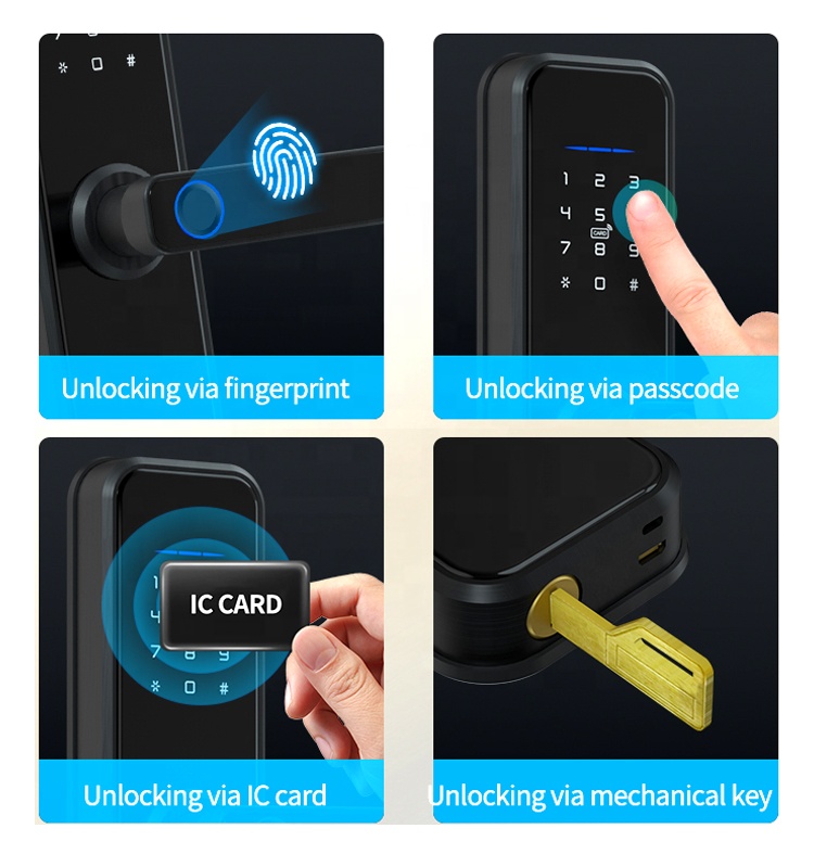 35mm-50mm Anti Theft Intelligent Electronic Lock Tuya Fingerprint Lock