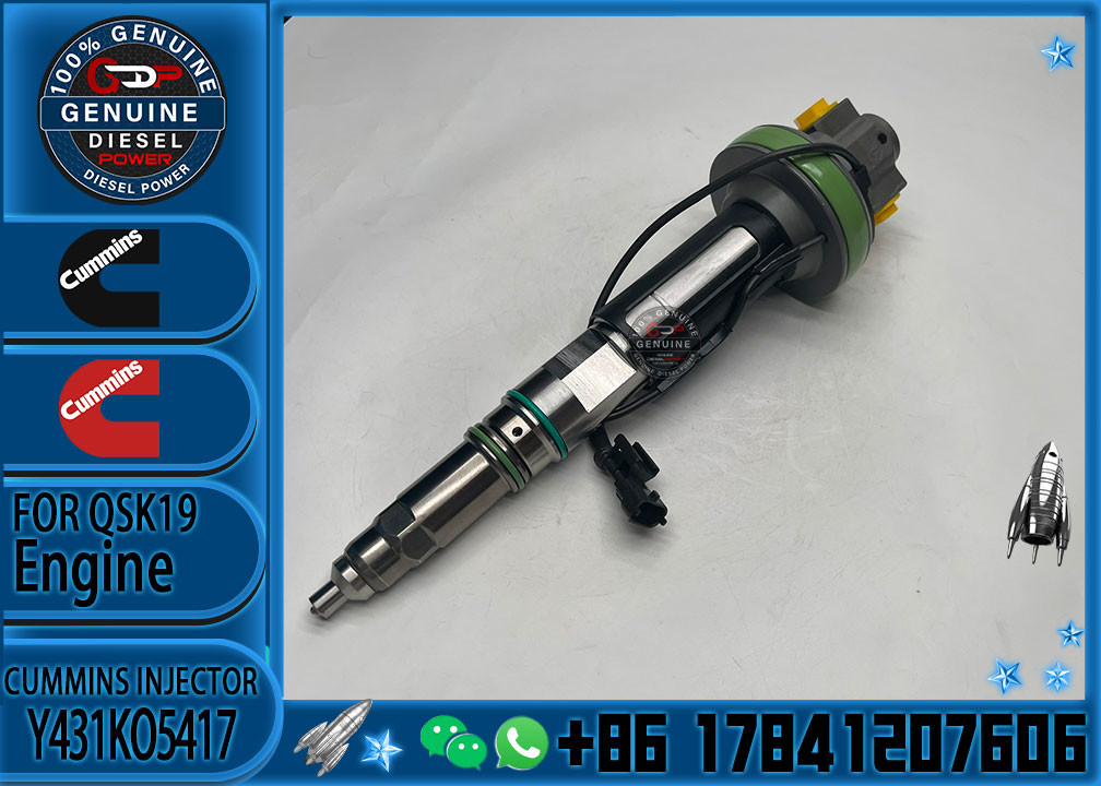 Construction Machinery Parts Fuel Injector For QSK19 Diesel Y431KO5205 Y431K05420 Y431KO5417 For CUMMINS Diesel Engine