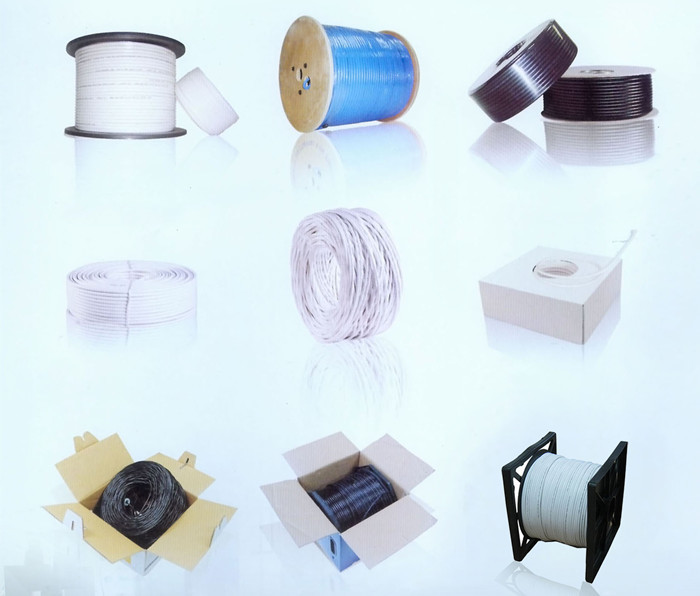 CAT6 Siamese Camera Cable UTP Lan With RG58U Coax Combo For Monitoring System