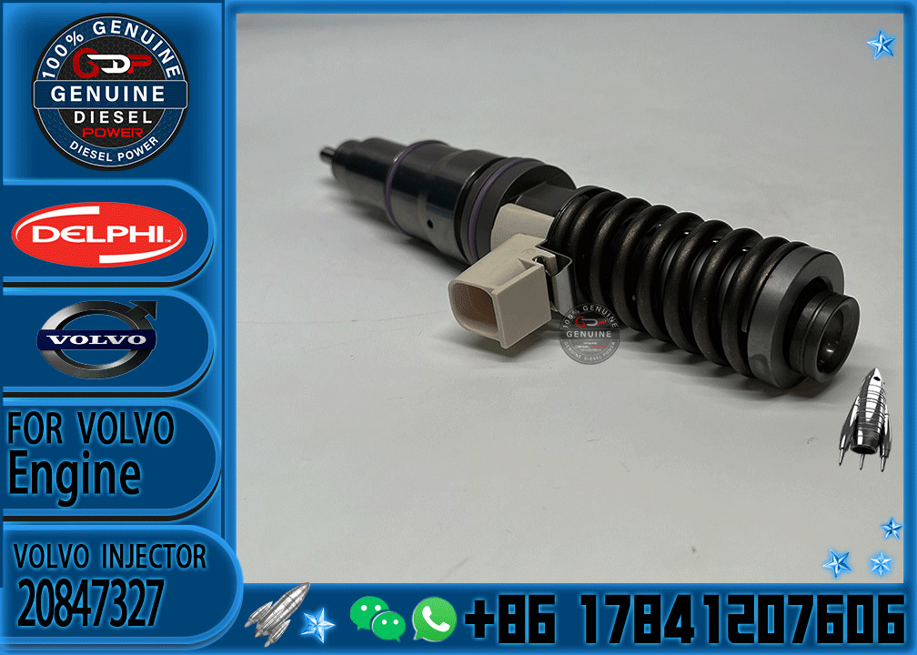 New Common Rail Fuel Injector 20847327 20530081 22172535 BEBE4D34001 BEBE4D34101 For Volvo D12D Excavator Truck EC360B Engine