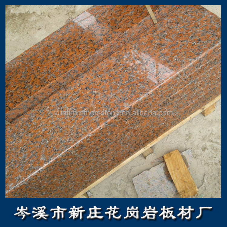 G562 Red Granite Natural Stone Polished Anti Slip Granite Slab for Stair Luxury Style