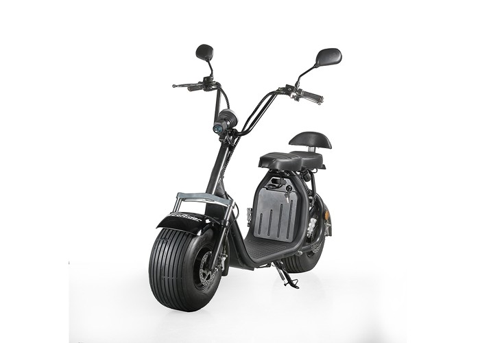 EcoRider 18inch fat tire 1500w 60v 12ah 2 Wheel Electric Scooter with double seat and EEC Certificate