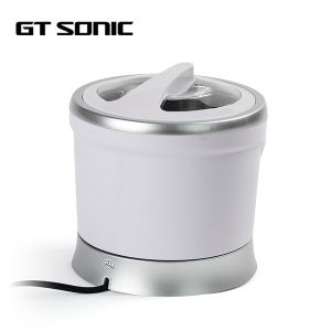 One Button Household Ultrasonic Cleaner With Detachable Tank Round Shape