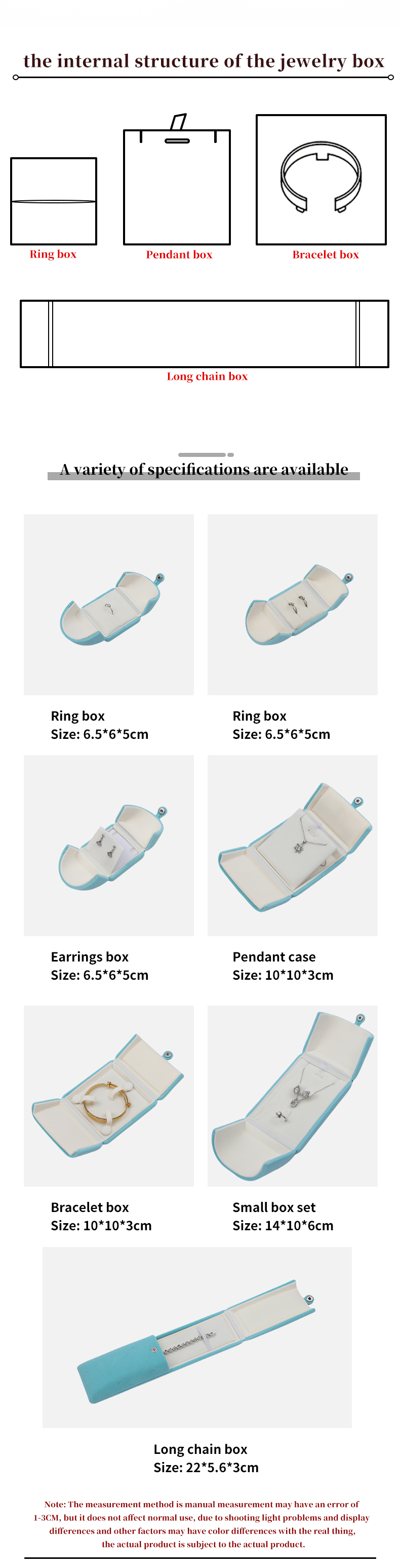 Cyan Soft Sleek Velvet Jewelry Packaging Box Clamshell Shaped Jewelry Gift Box