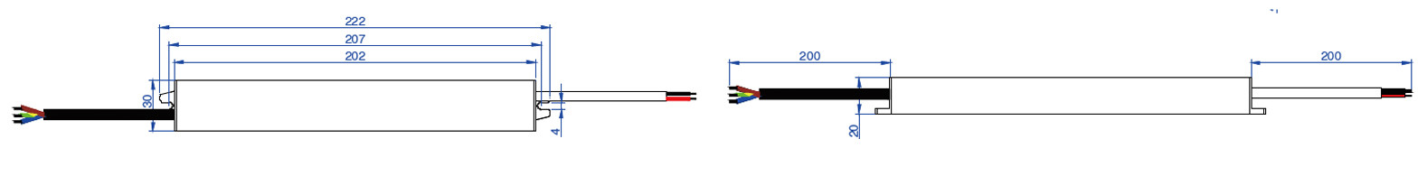 217x30x20mm Constant Current LED Driver Multipurpose Practical
