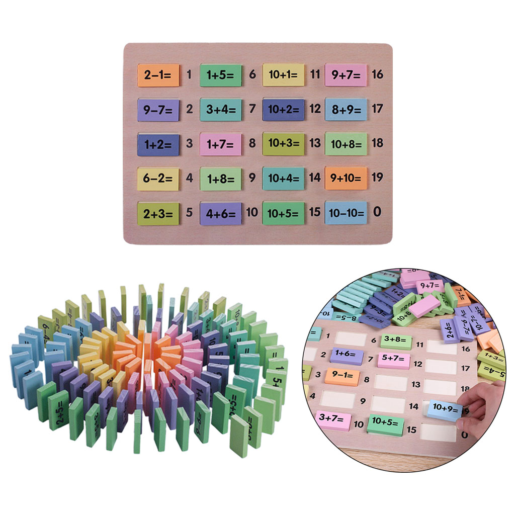 Mathematics Educational Math Toys Number Dominos Building Blocks Funny