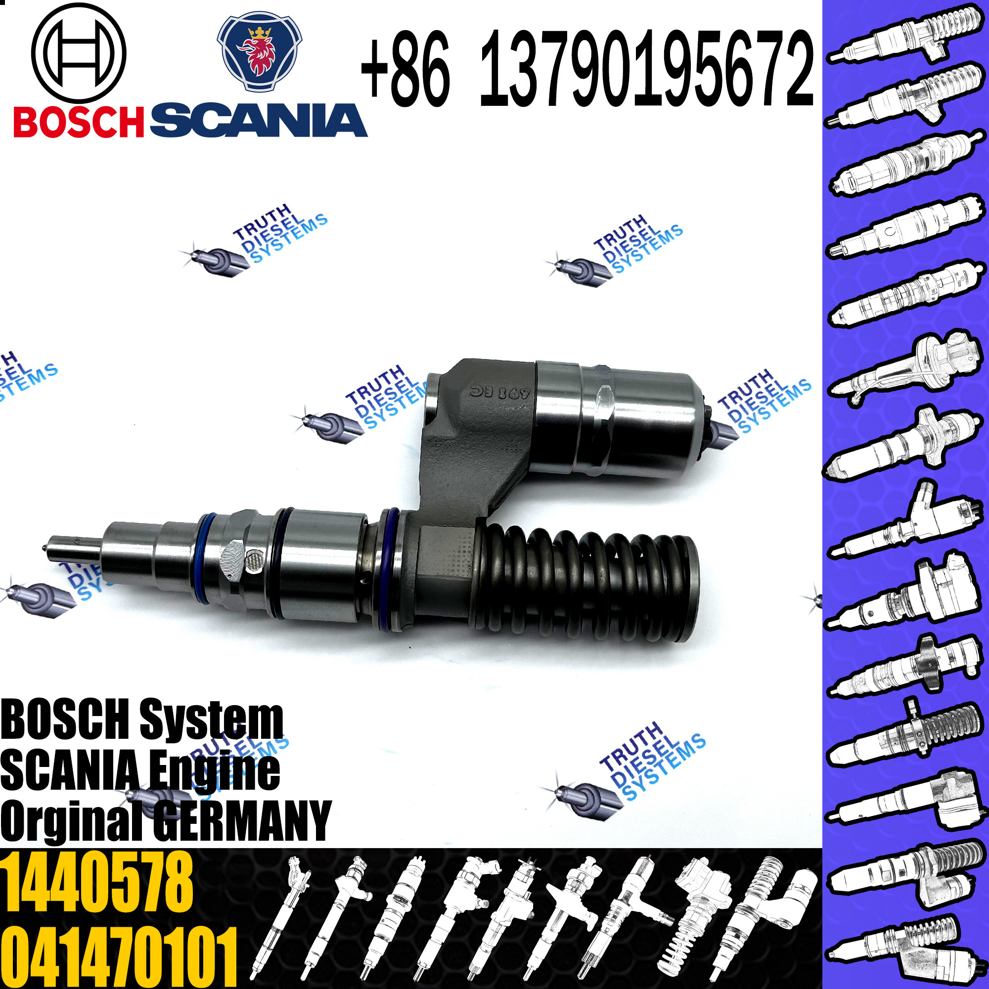 original new Diesel fuel pump assembly 1440578 0414701018 for SCANIA truck engine