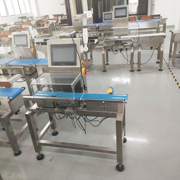 Quality Conveyor Automatic Food Dynamic Checkweigher Machine With Rejector for sale