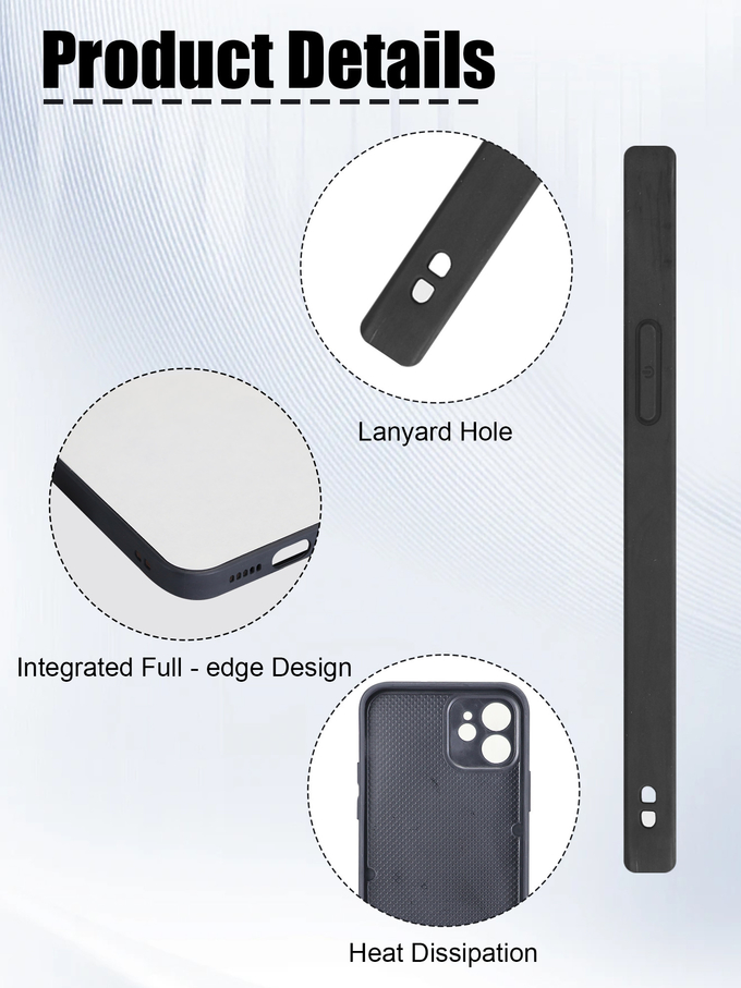 Tpu Full Rubber Edge Sublimation Phone Blanks For IPhone Samsung Google