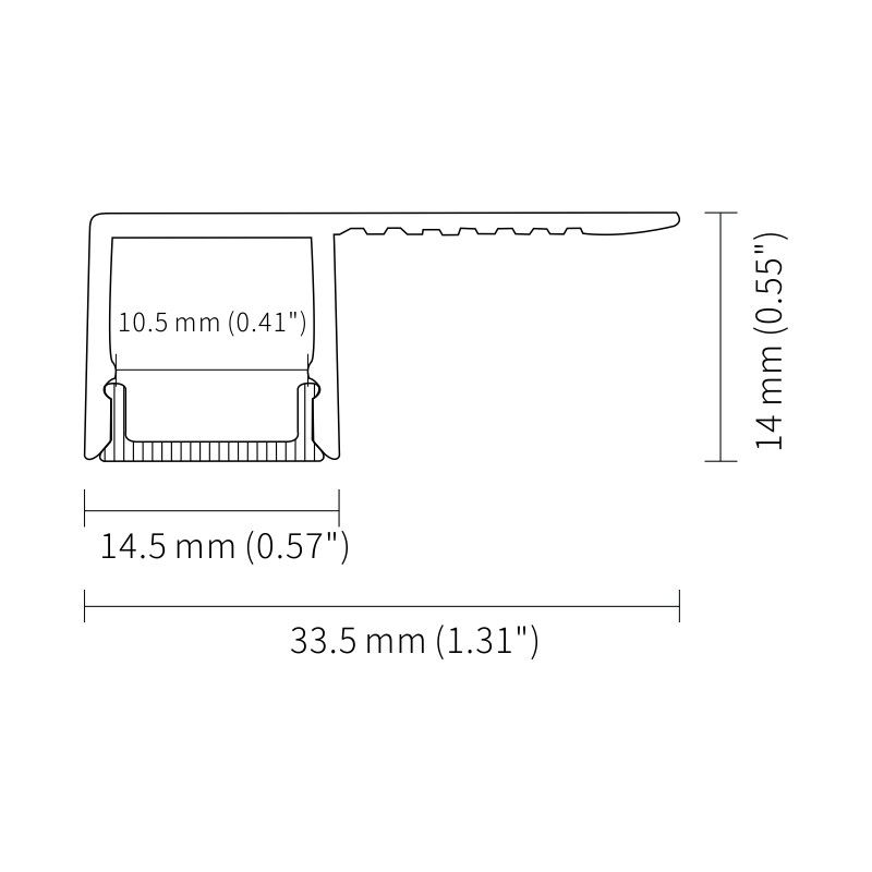 RoHS IP45 Sandblasting LED Plasterboard Profile PC PMMA Recessed Led Strip Profile