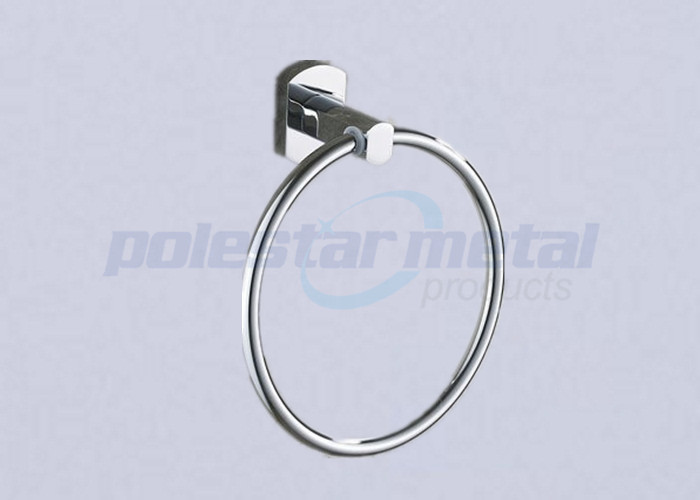 6-1/3" Width Polished Chrome brushed nickel bathroom hardware Towel Ring
