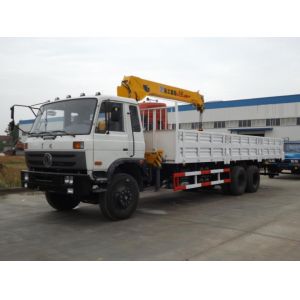 Used Truck Crane Dongfeng 6*4 Drive Mode Maximum Loading Of Crane 10 Tons Euro 3