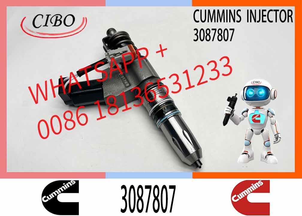 CUMMINS Construction Machinery Part Fuel Injector 3087807 CUMMINS N14 Nozzle QSN14 CUMMINS SD22 Bulldozer Engine Injector