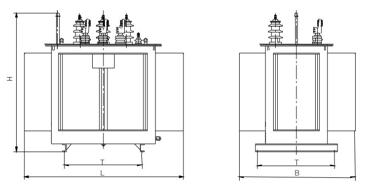 GB1094-1996 Power Distribution Transformer Electrical Power Transformer 30 - 1600kVA Rated Voltage