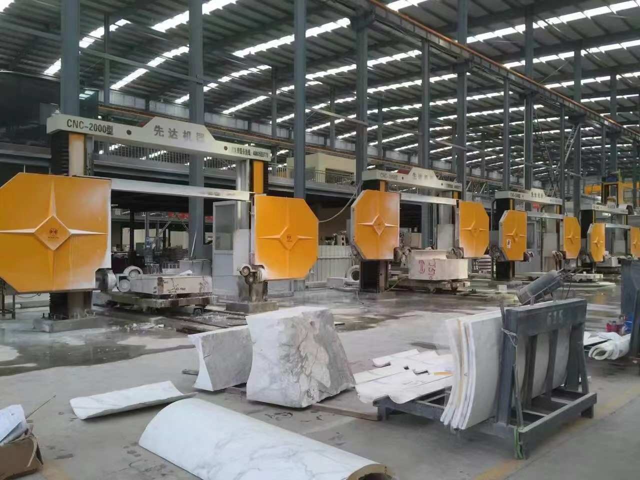 CNC Single Diamond Wire Saw Profiling Stone Cutting Machine