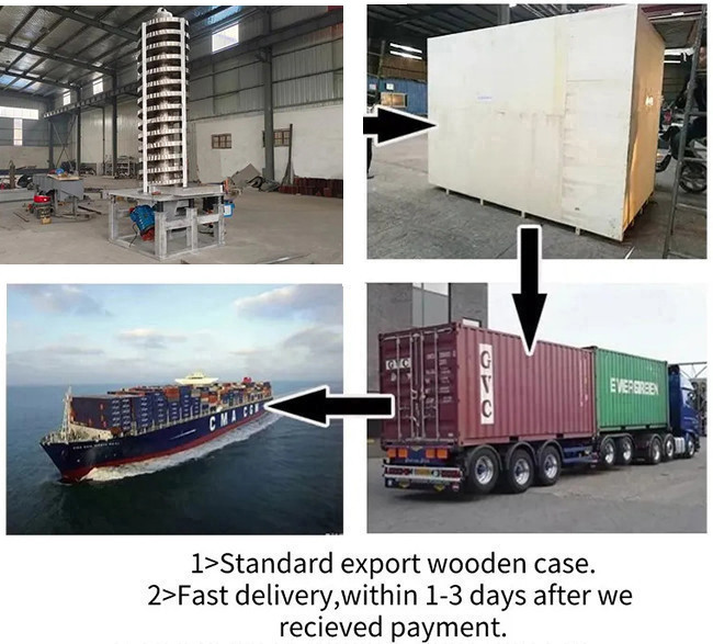 Vertical Vibration Elevator Spiral Vertical Elevating Feeder For Cooling And Drying