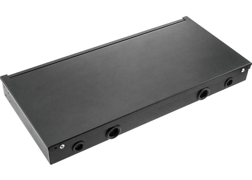 19" Rack Mount Fiber Patch Panel ST Adapter 1U Fiber Enclosure 12 Core