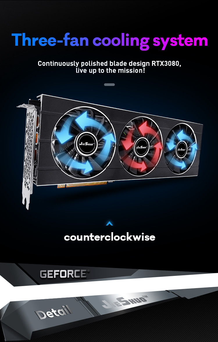 RTX 3080 10GB Computer Game Graphics Card No LHR GDDR6X 320BIT Mining Graphics Card