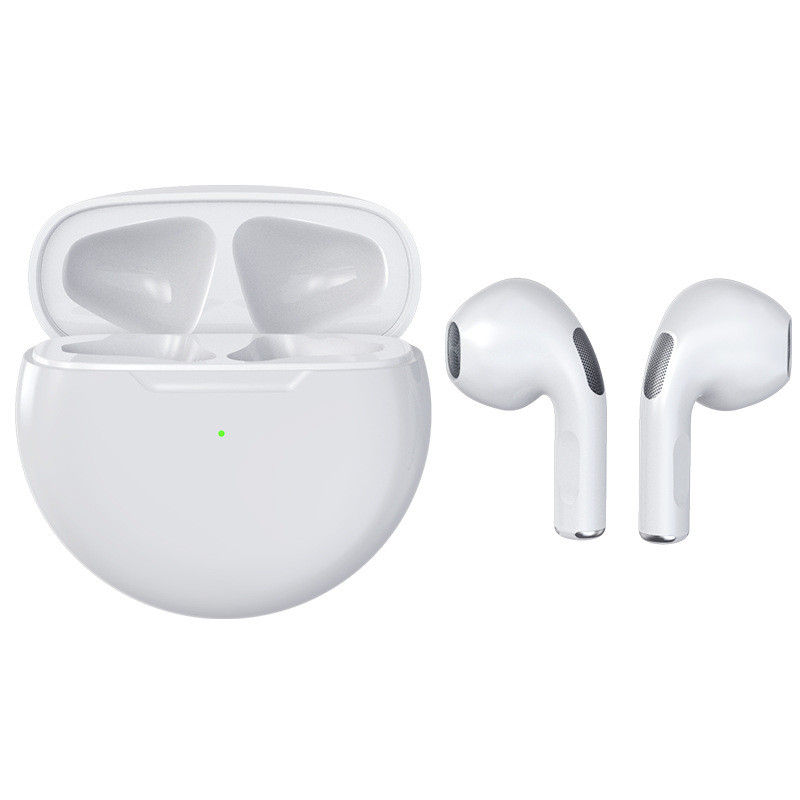 Stereo Wireless Mobile Phone Earphone Handsfree 300mAh Noise Cancelling Airs Pro 6