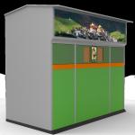 Catering Combo Food Waste Recycling Smart Reverse Vending Machine Built In RFID
